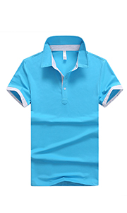 2015夏季新款時尚天藍色T恤